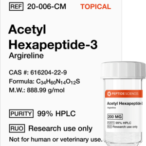 Acetyl Hexapeptide-3 (Argireline) 200mg (Topical)