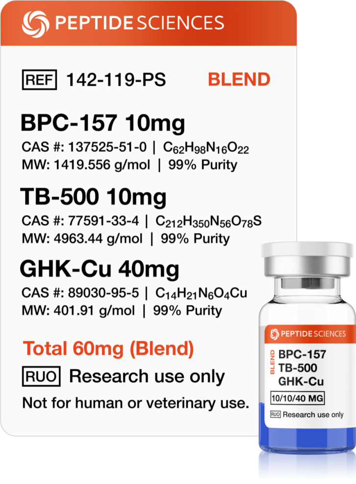 BPC-157, TB-500, GHK-Cu (Glow Blend)