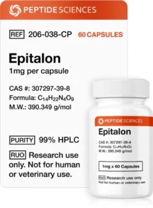 Epitalon 1mg (60 capsules) (Telomere Length)