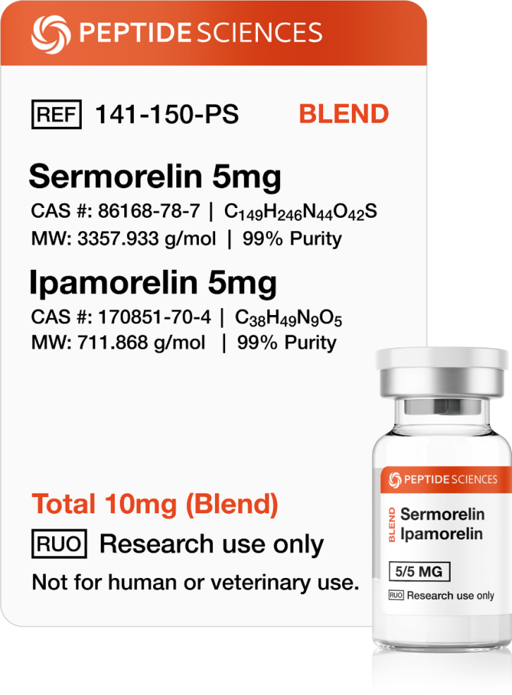 Sermorelin, Ipamorelin 10mg (Blend)