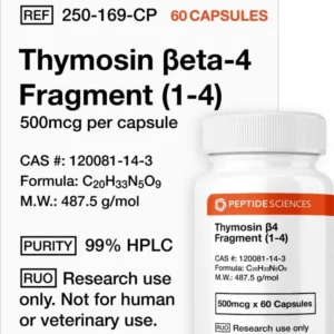 Thymosin Beta-4 Fragment (1-4) (Ac-SDKP) 500mcg (60 Capsules)
